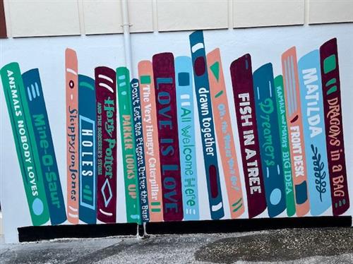 book mural